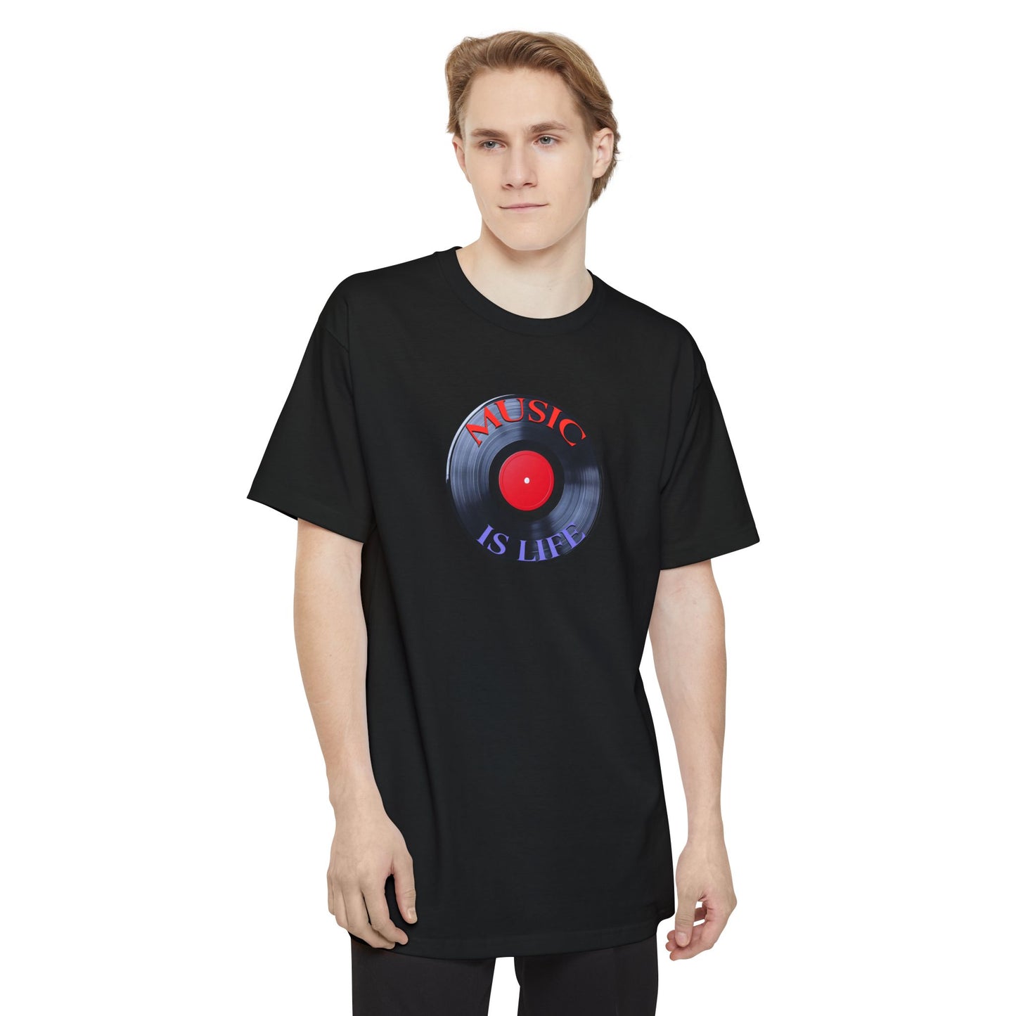Music Is Life Vinyl Record Tall T-Shirt