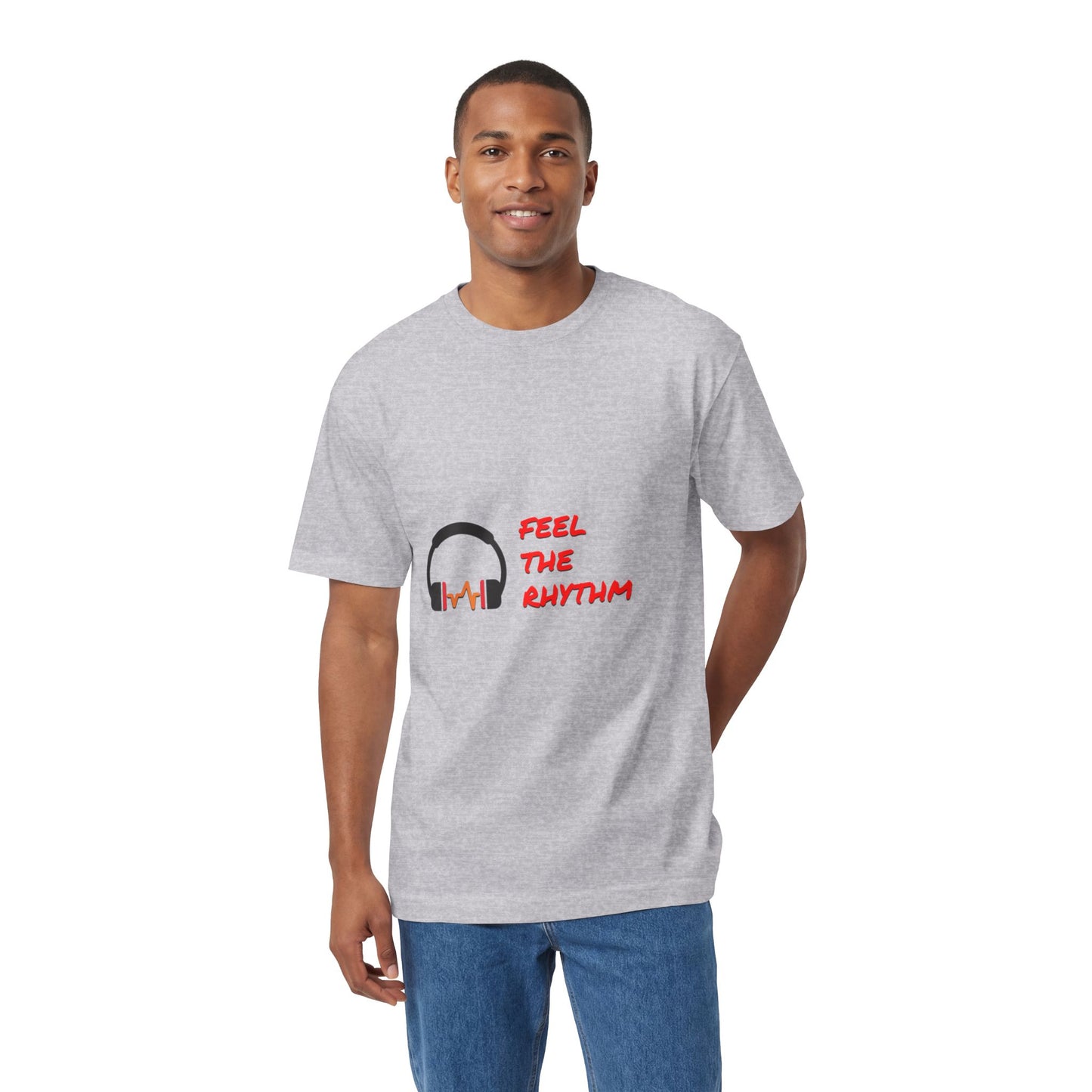 Feel the Rhythm T-Shirt | Headphones & Wavebeat Music Tee
