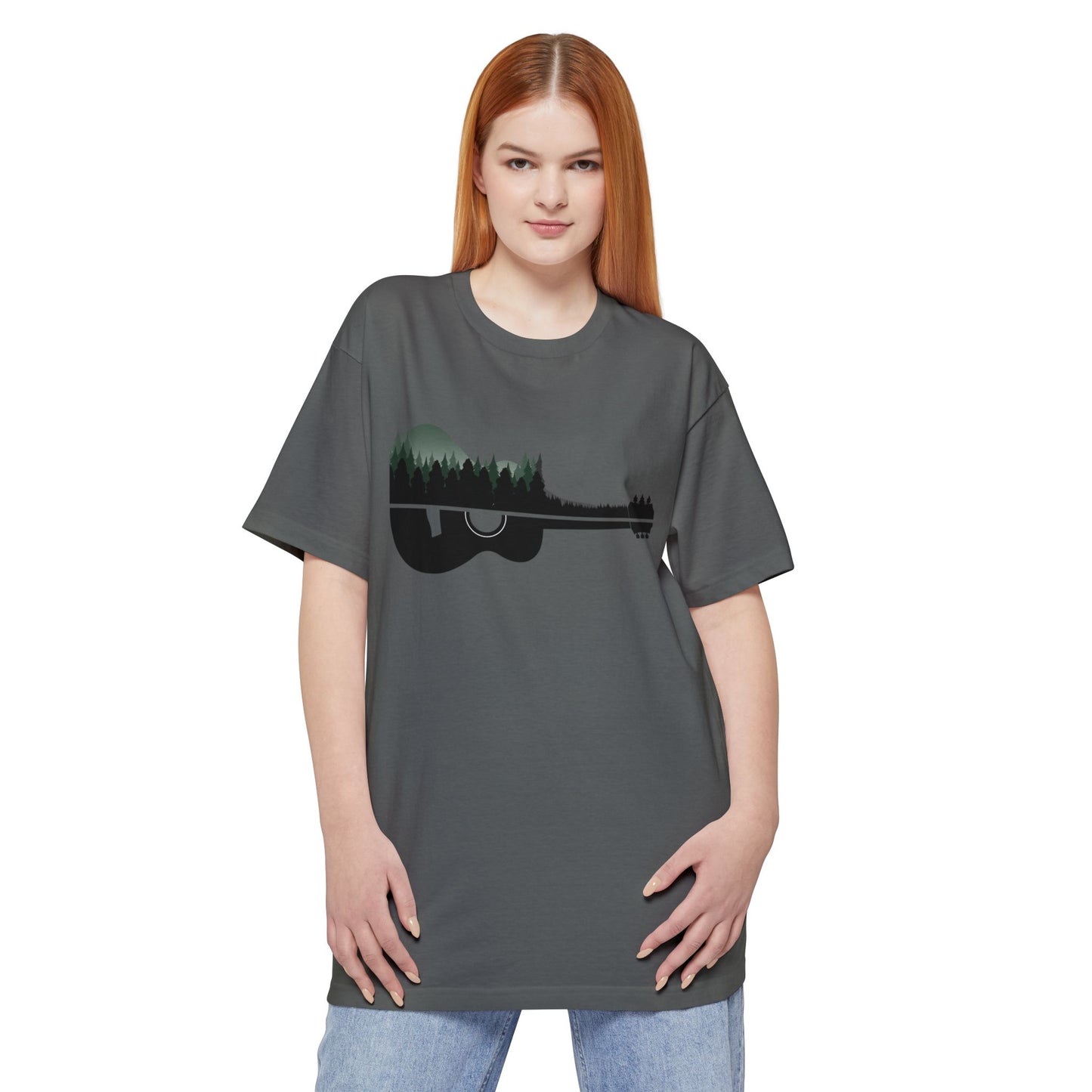 Guitar Forest Tall T-Shirt — Acoustic Nature Music Tee