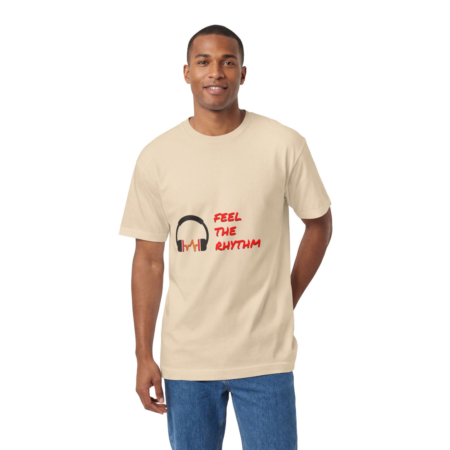 Feel the Rhythm T-Shirt | Headphones & Wavebeat Music Tee