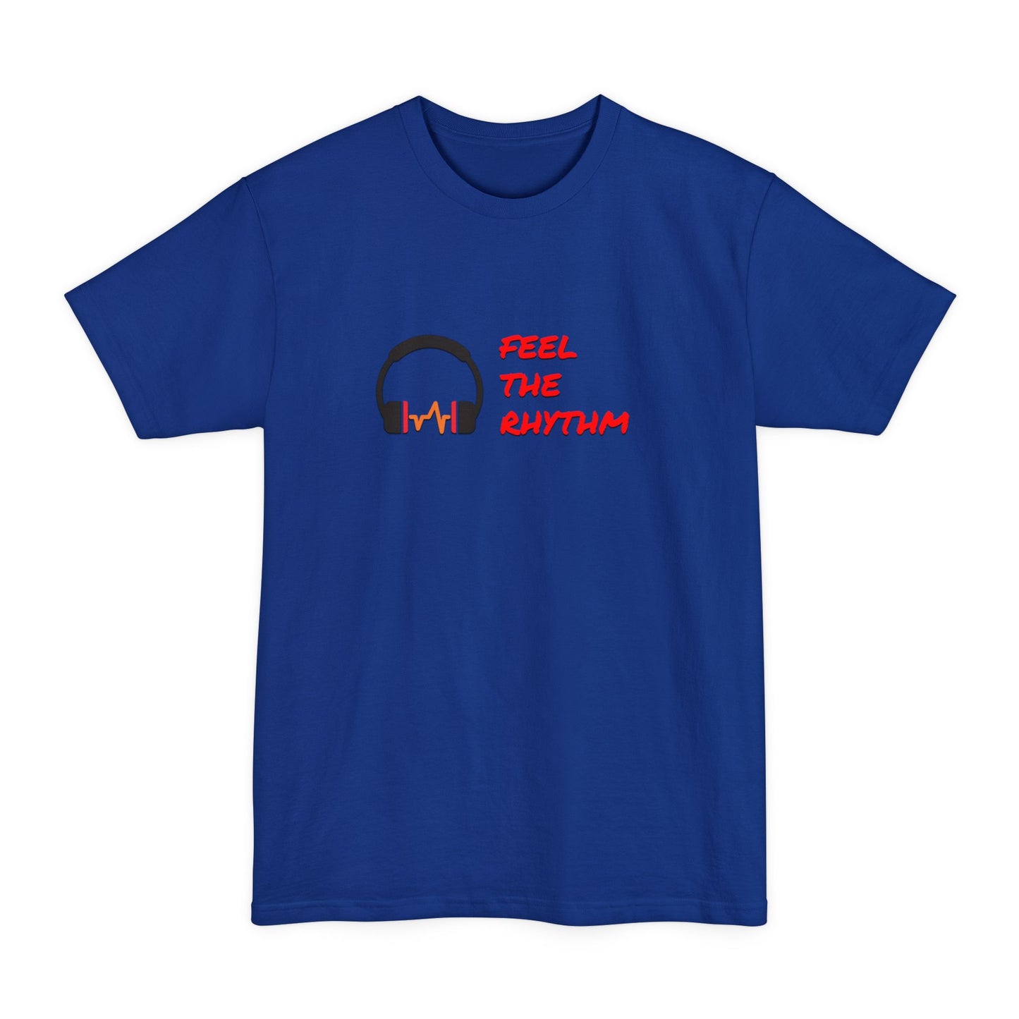 Feel the Rhythm Headphones Tall T‑Shirt | Music Lover Graphic Tee