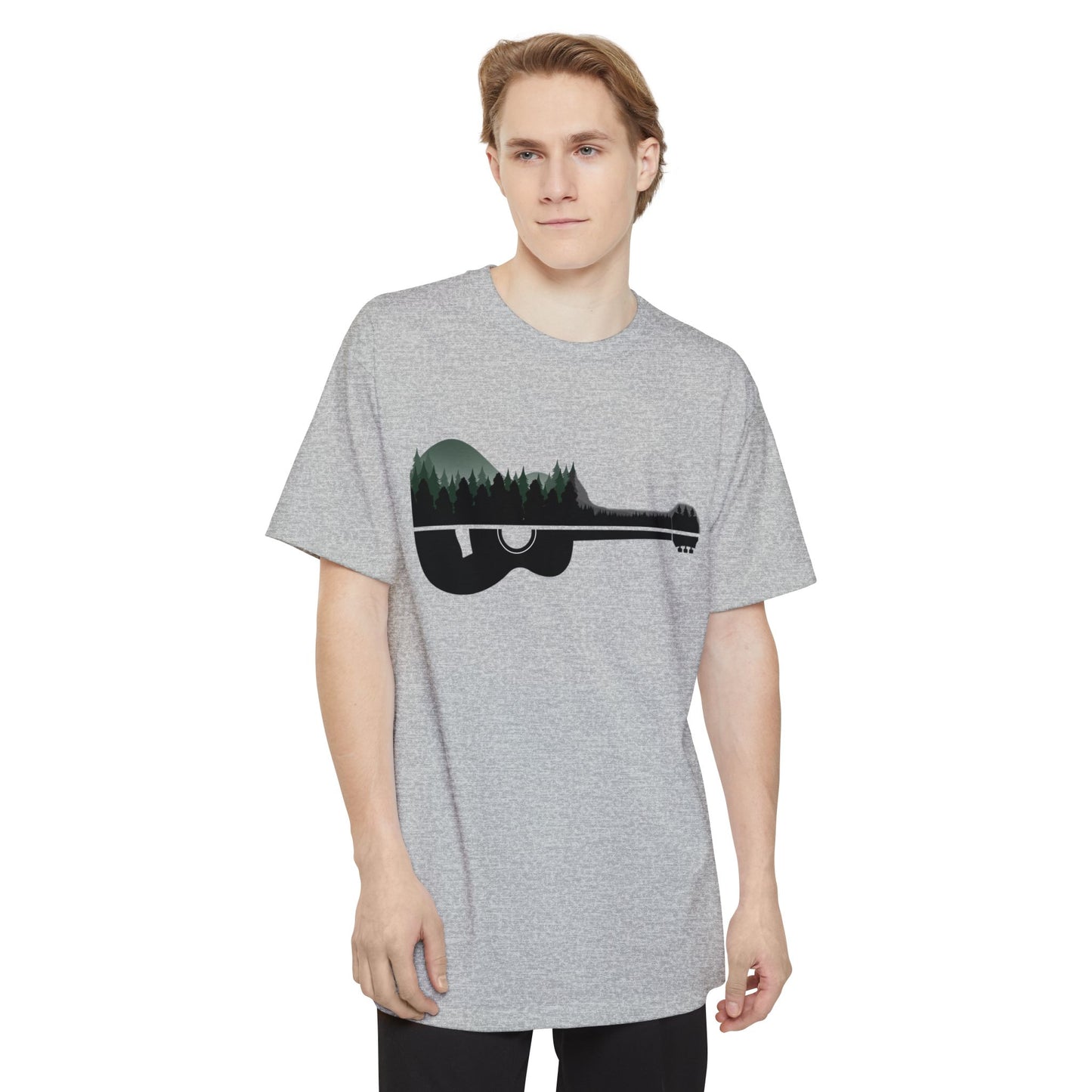 Guitar Forest Tall T-Shirt — Acoustic Nature Music Tee