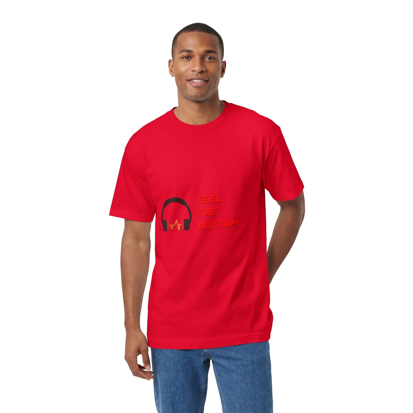 Feel the Rhythm T-Shirt | Headphones & Wavebeat Music Tee