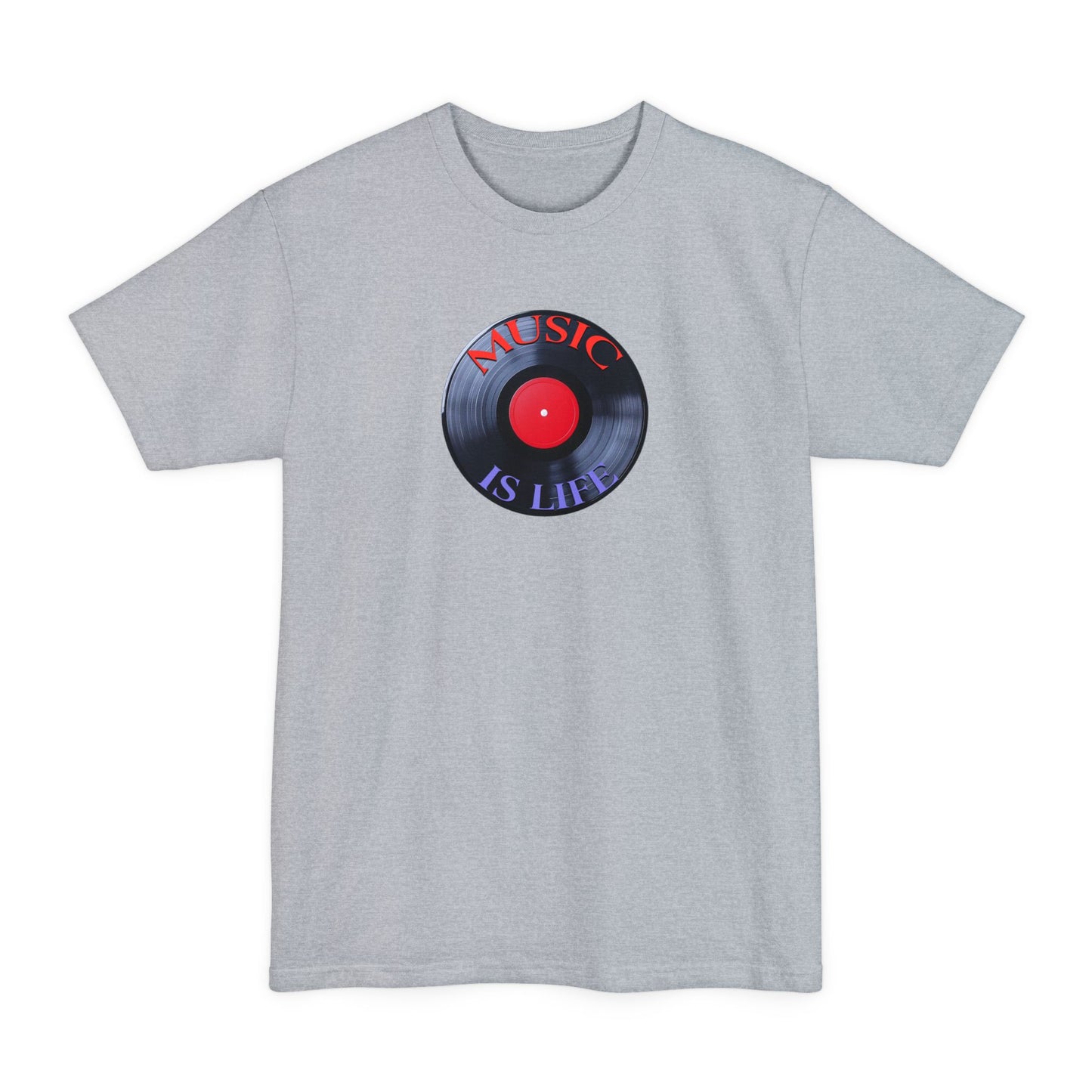 Music Is Life Vinyl Record Tall T-Shirt