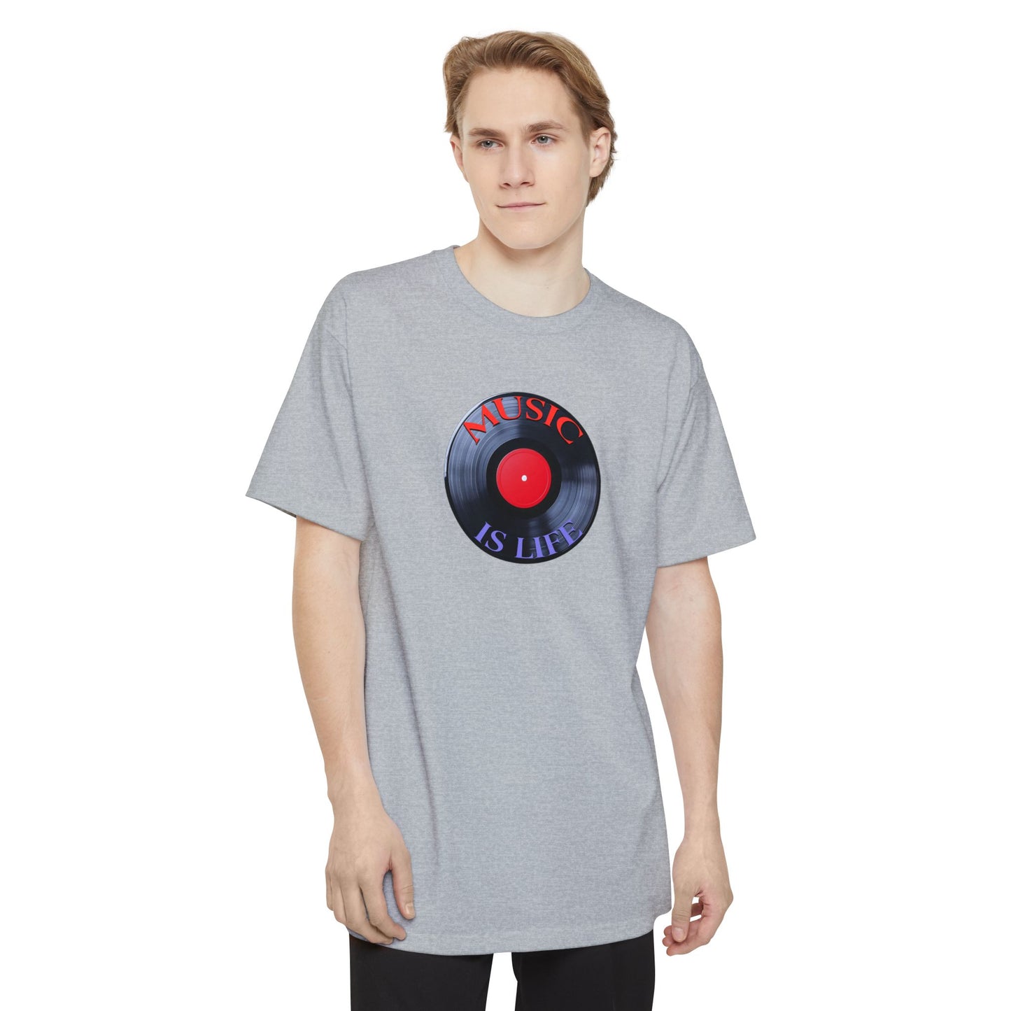 Music Is Life Vinyl Record Tall T-Shirt