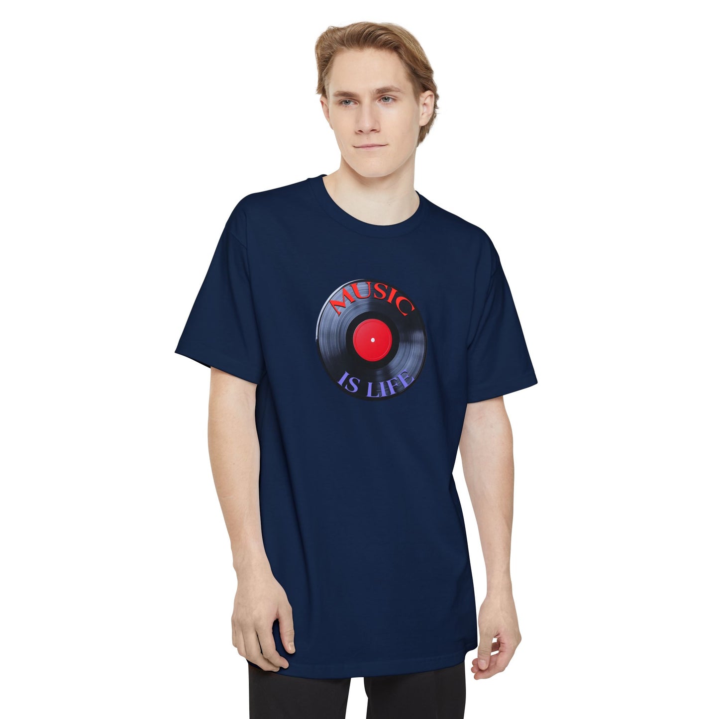 Music Is Life Vinyl Record Tall T-Shirt
