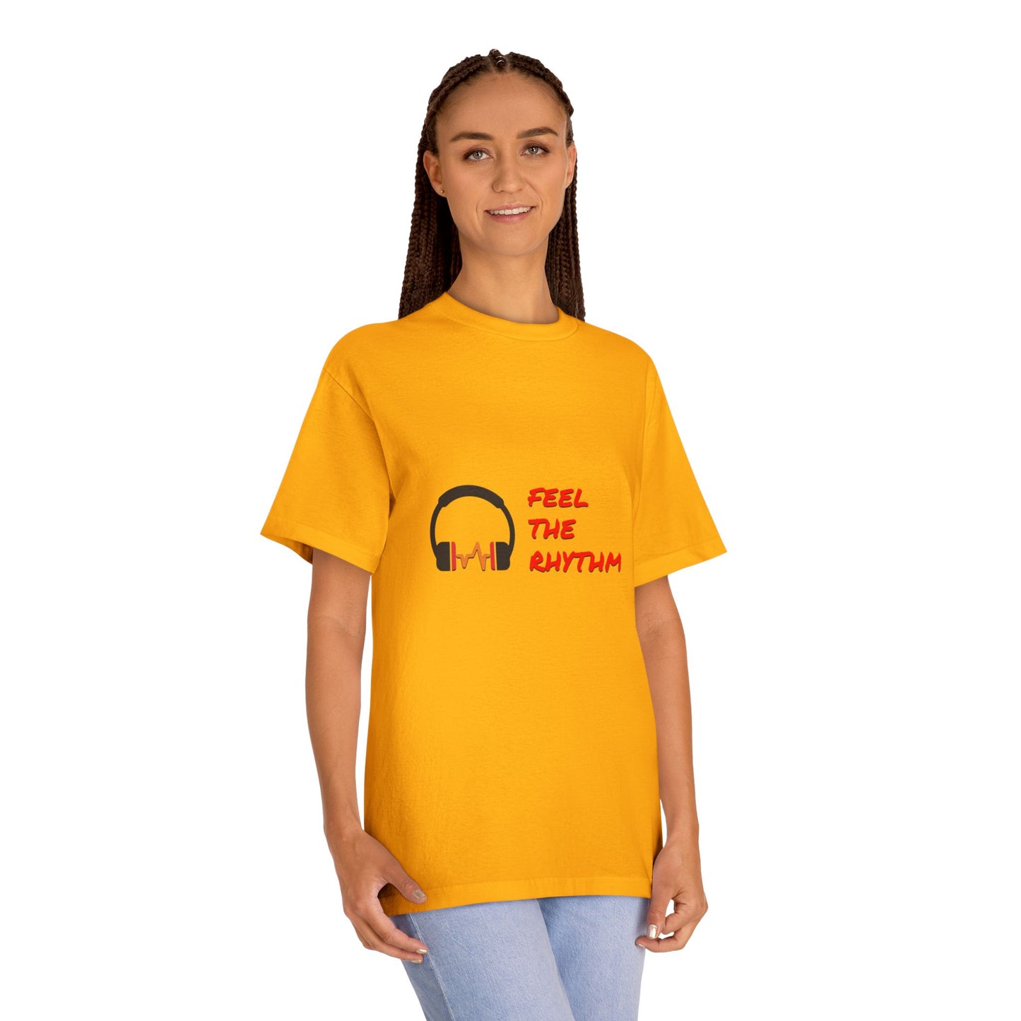 Feel the Rhythm T-Shirt | Headphones & Wavebeat Music Tee