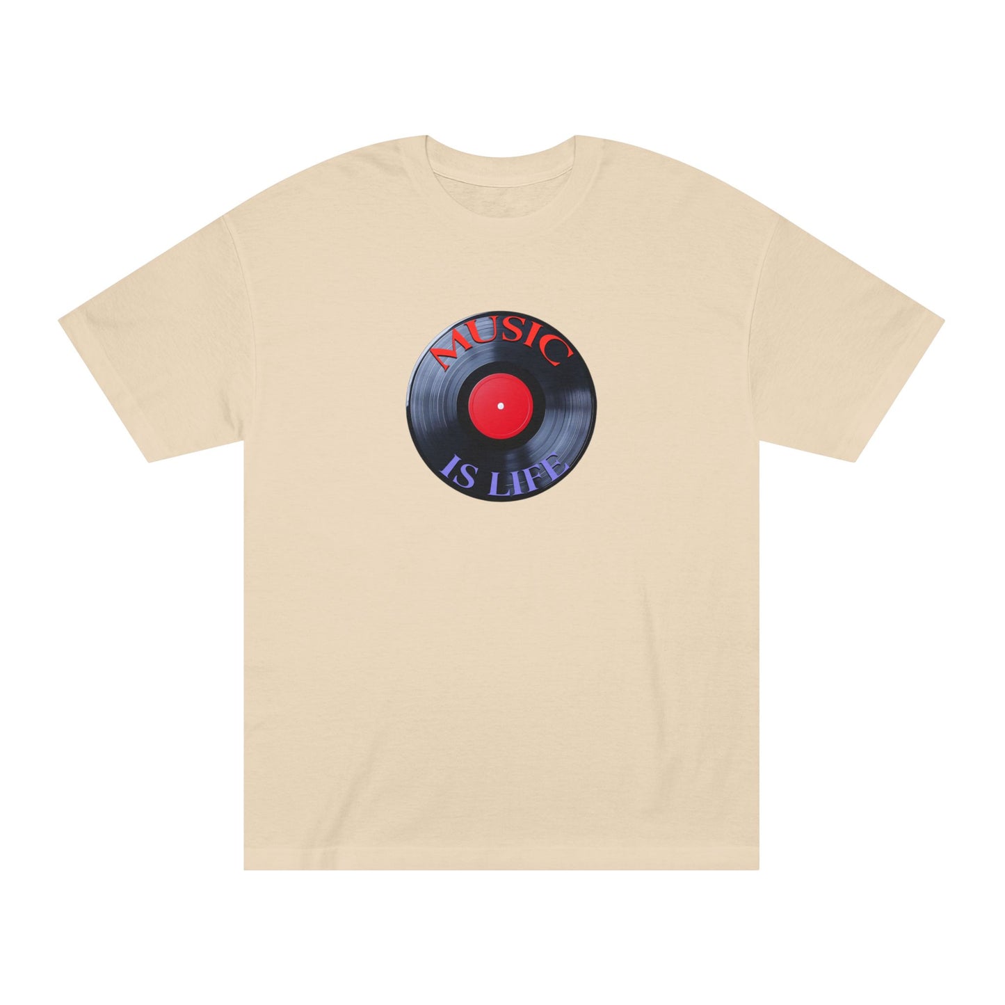 Music Is Life Retro Vinyl Tee