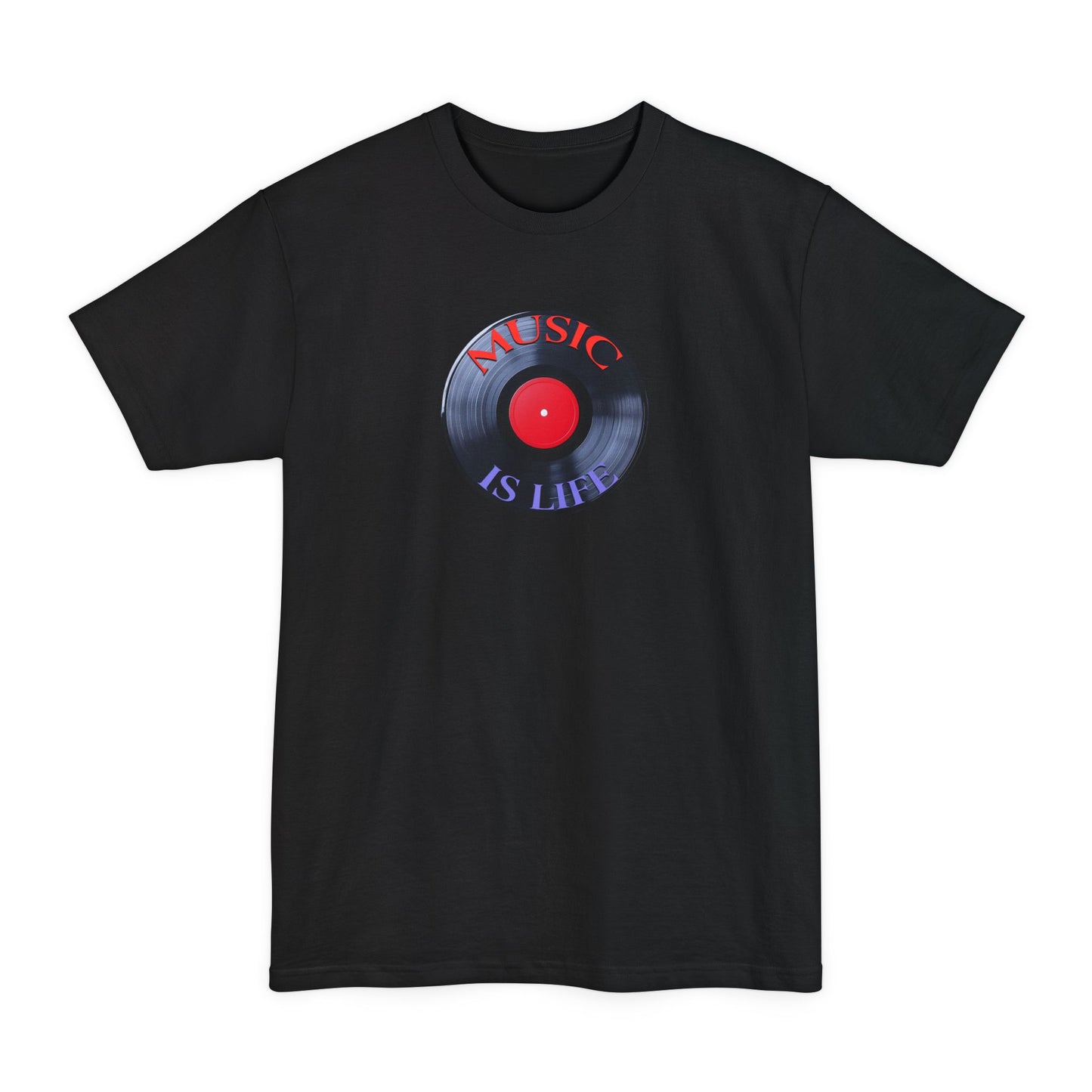 Music Is Life Vinyl Record Tall T-Shirt