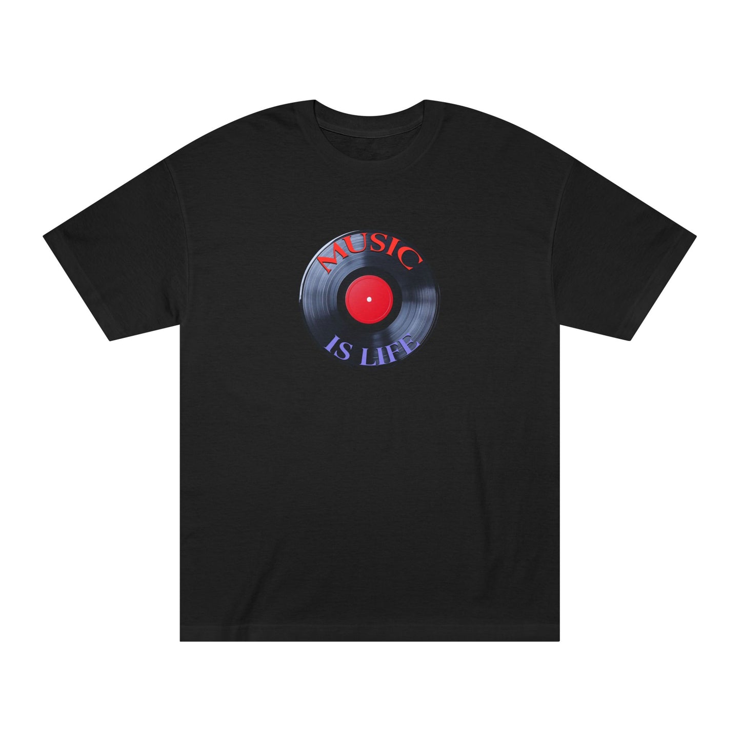 Music Is Life Retro Vinyl Tee