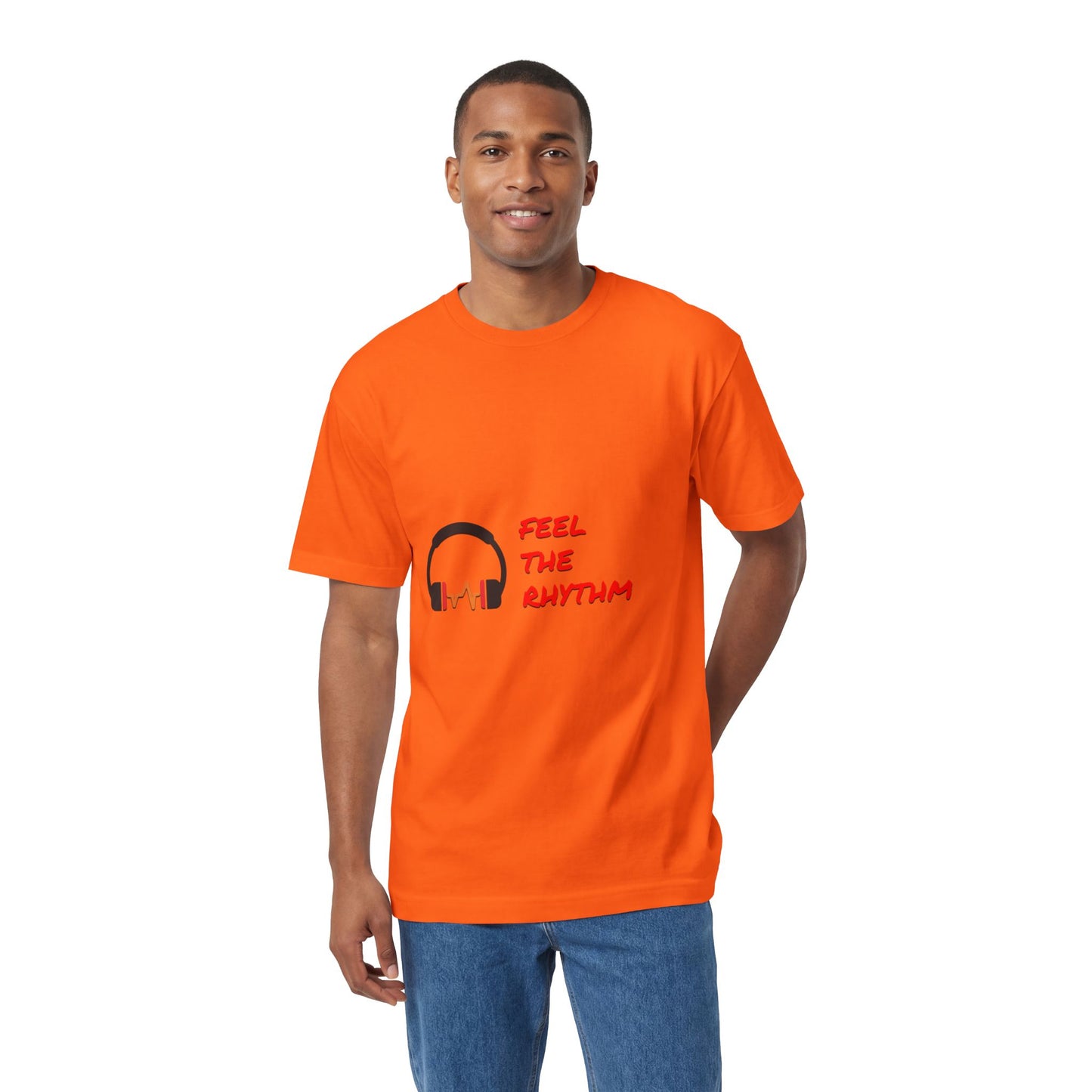 Feel the Rhythm T-Shirt | Headphones & Wavebeat Music Tee