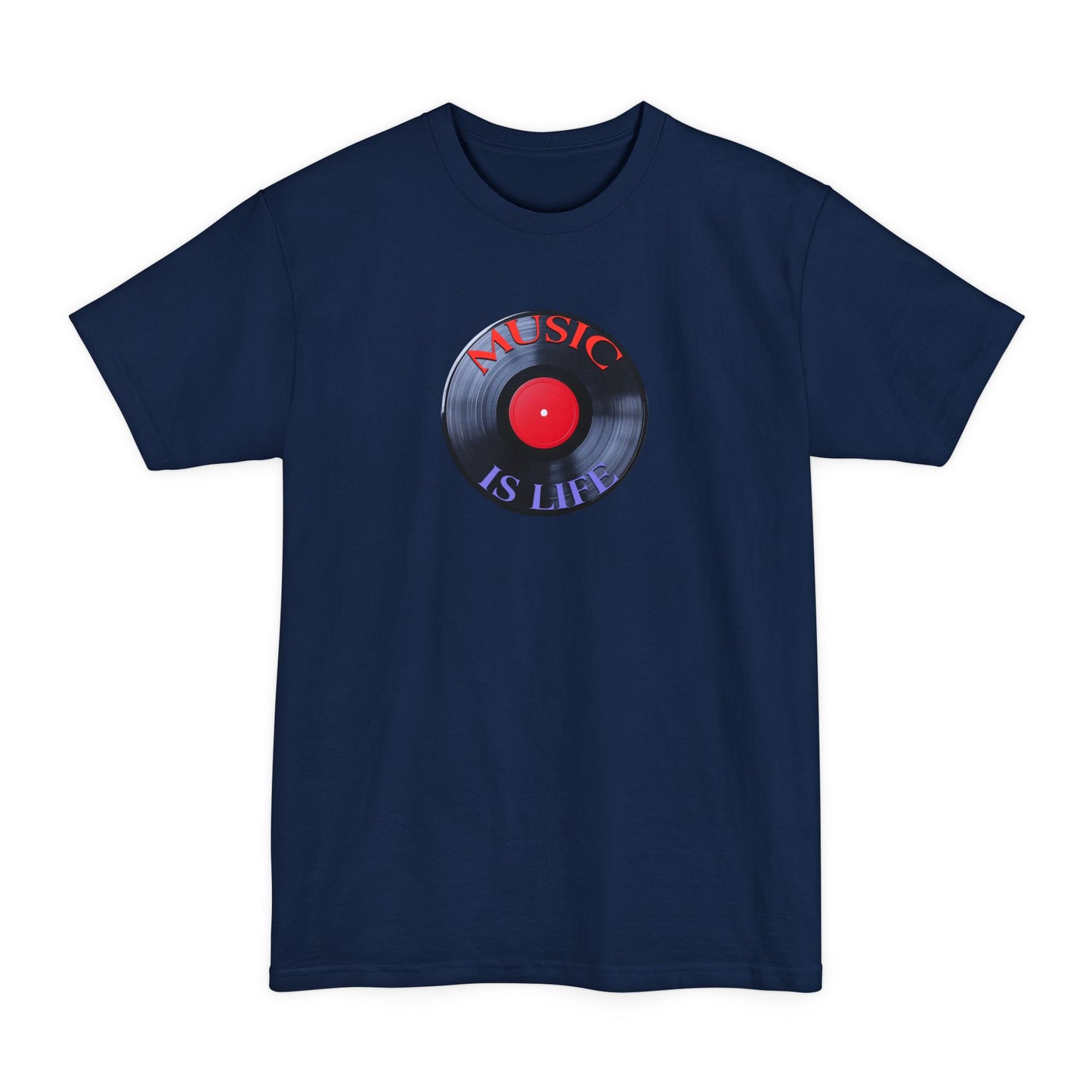Music Is Life Vinyl Record Tall T-Shirt