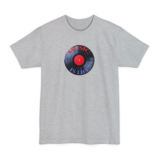 Music Is Life Vinyl Record Tall T-Shirt