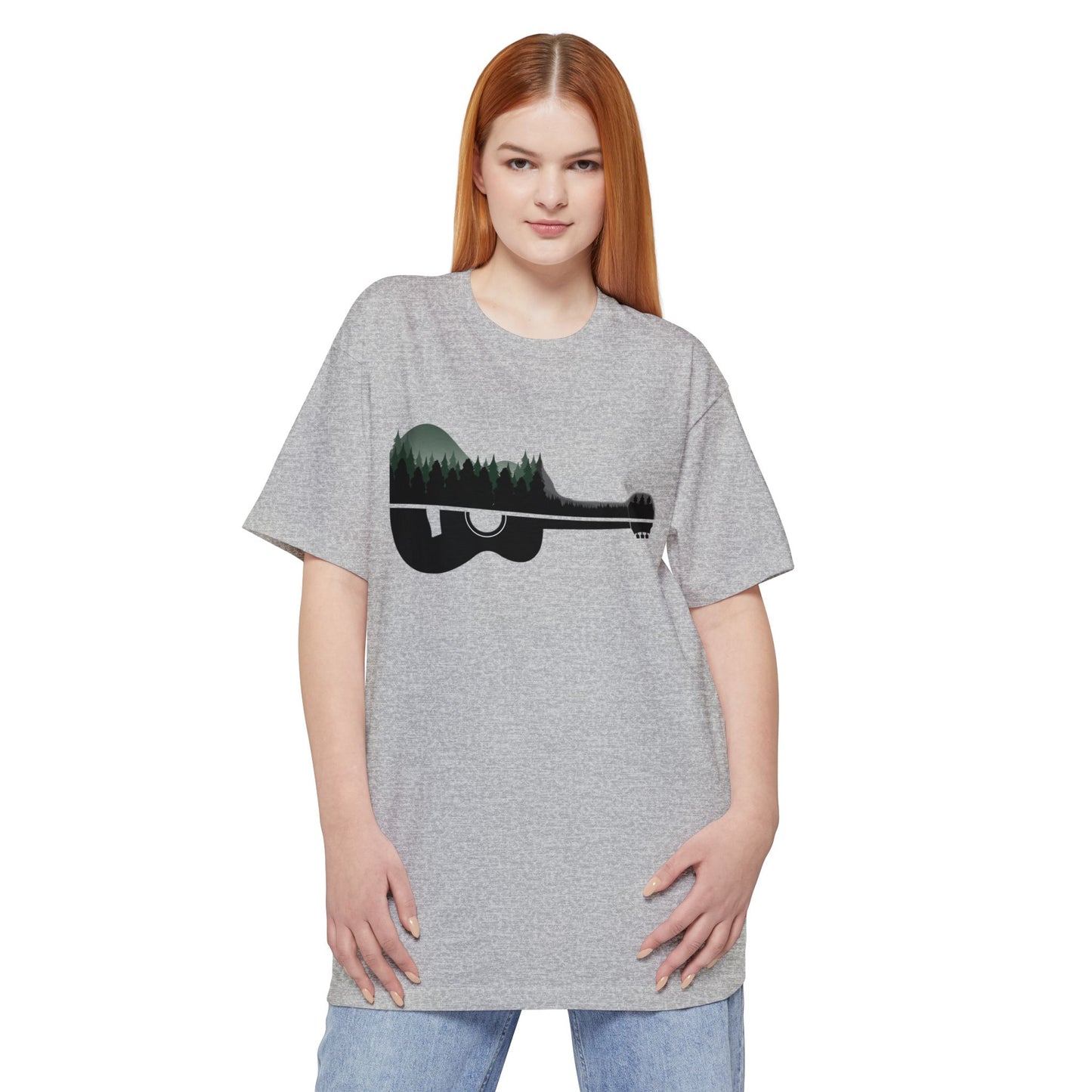Guitar Forest Tall T-Shirt — Acoustic Nature Music Tee