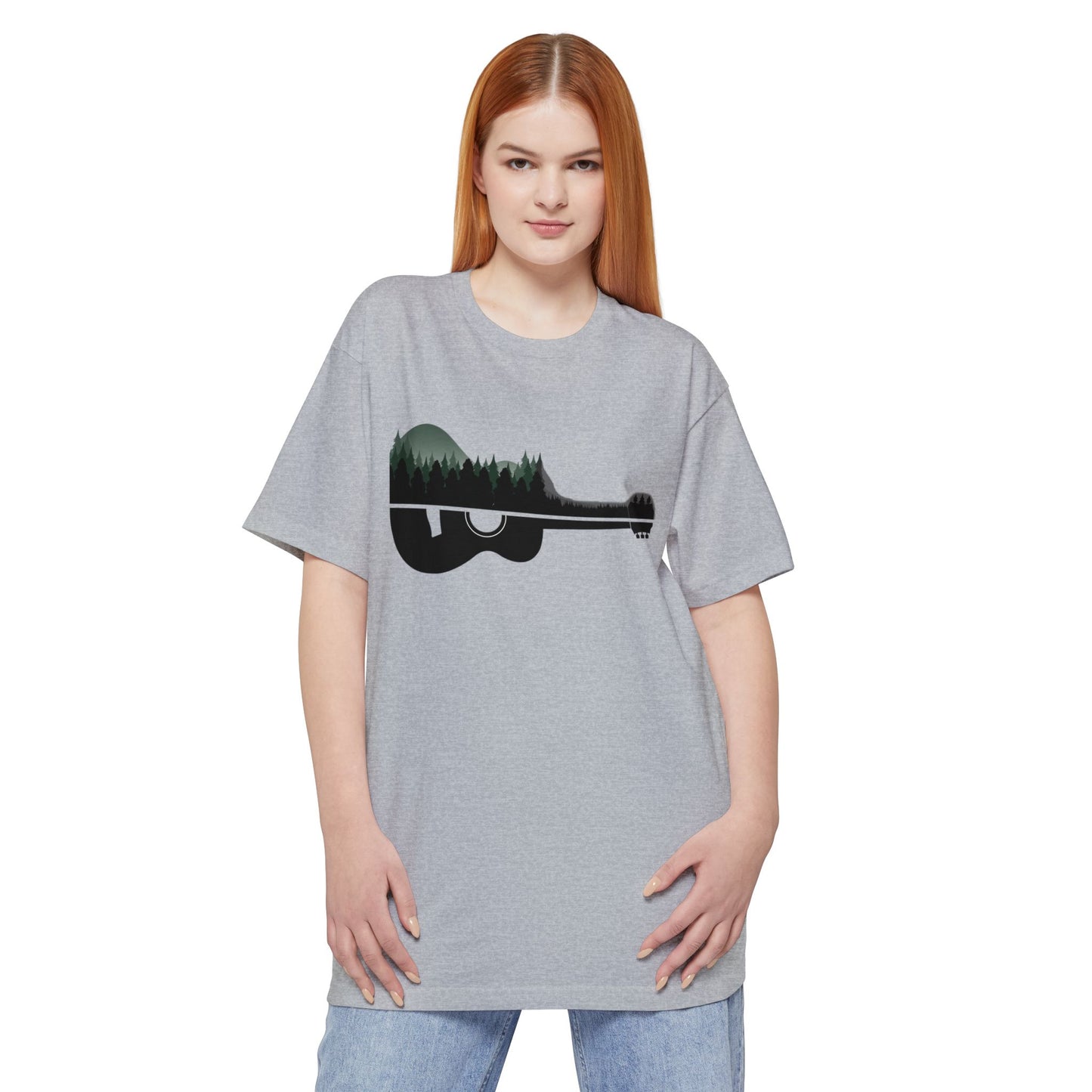 Guitar Forest Tall T-Shirt — Acoustic Nature Music Tee