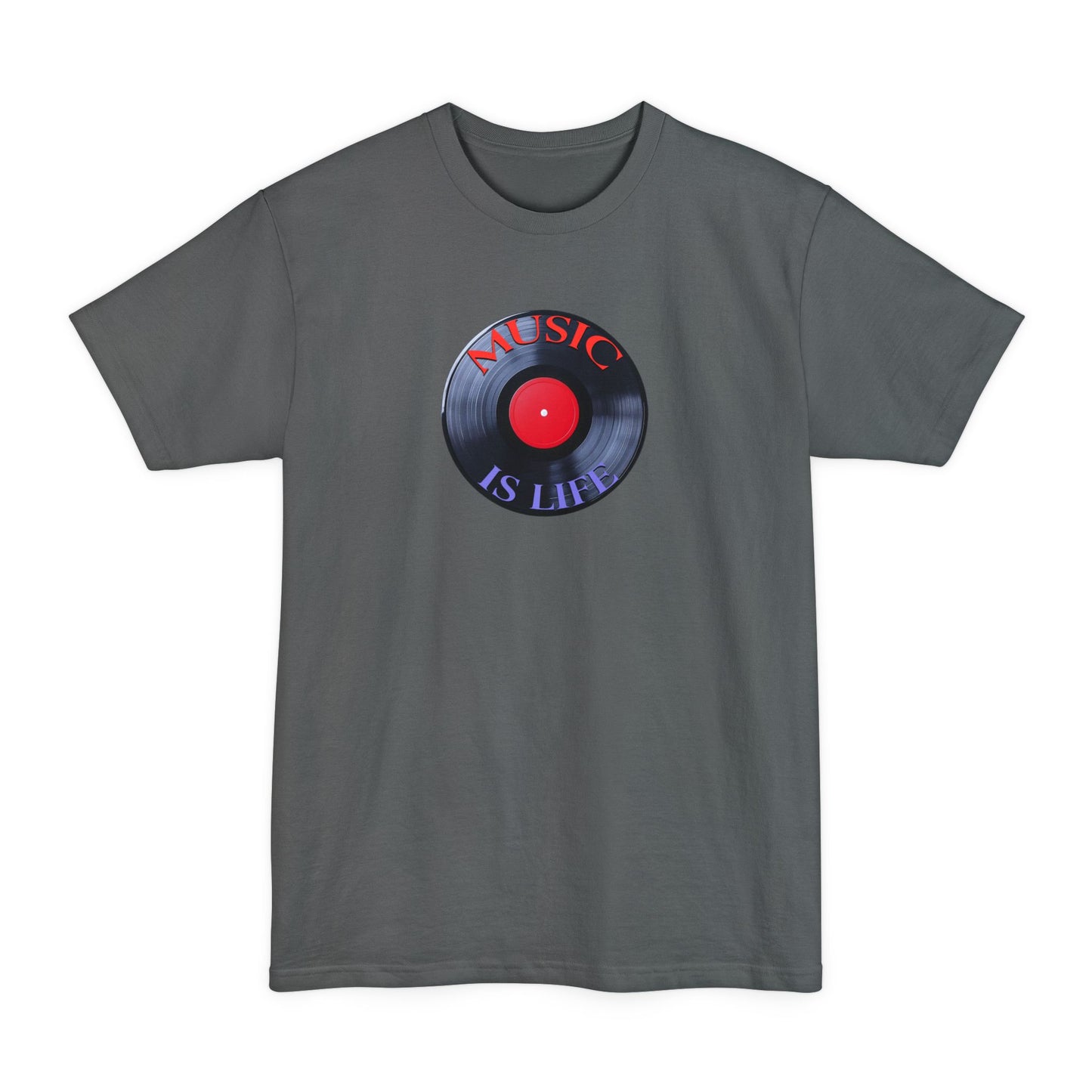 Music Is Life Vinyl Record Tall T-Shirt