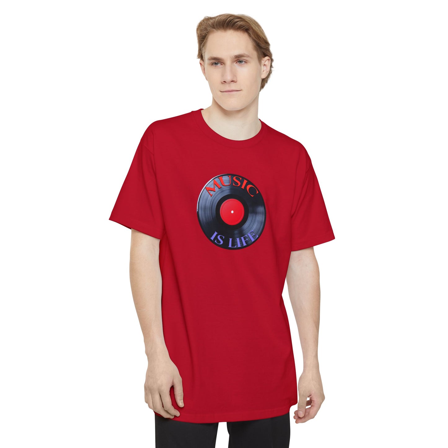 Music Is Life Vinyl Record Tall T-Shirt