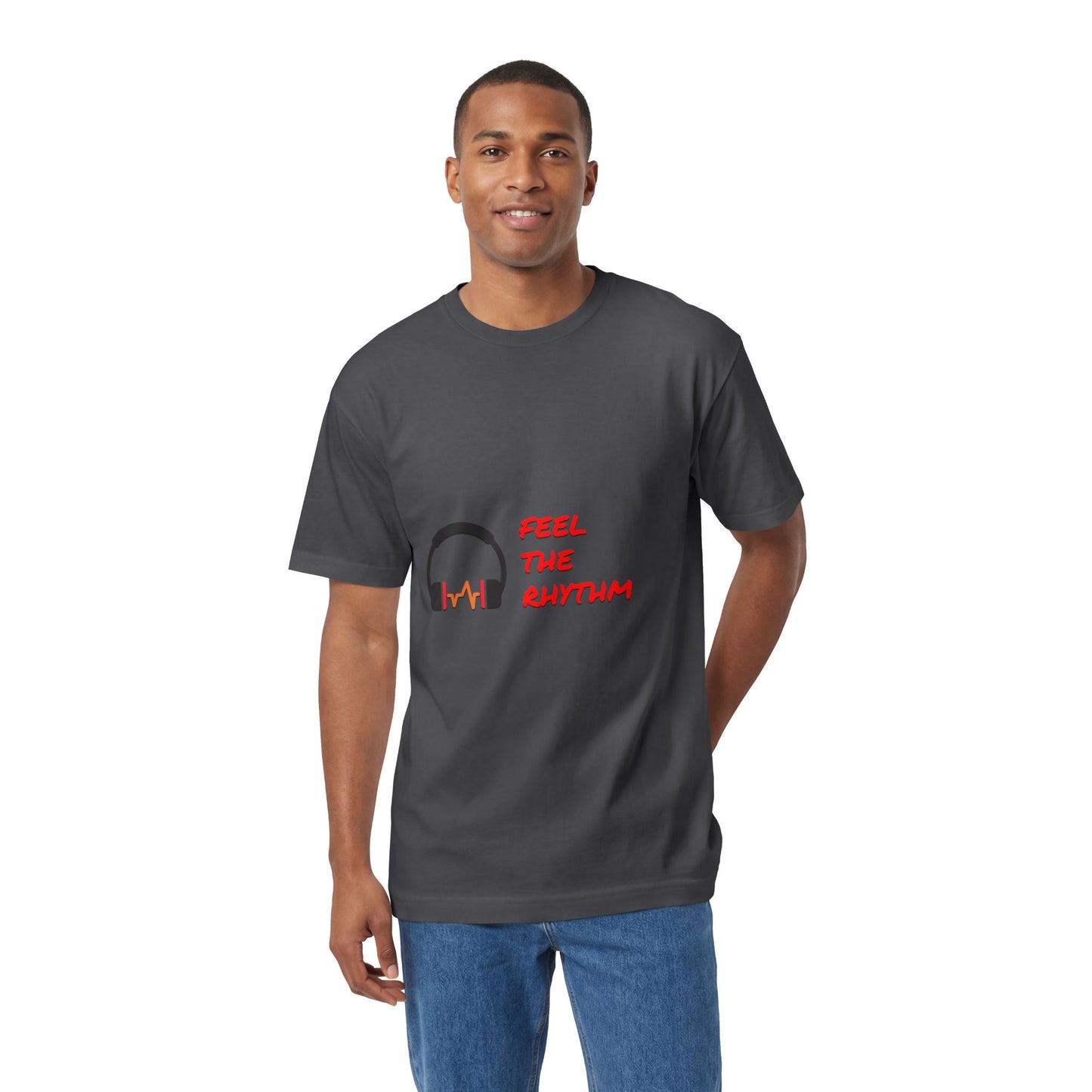 Feel the Rhythm T-Shirt | Headphones & Wavebeat Music Tee