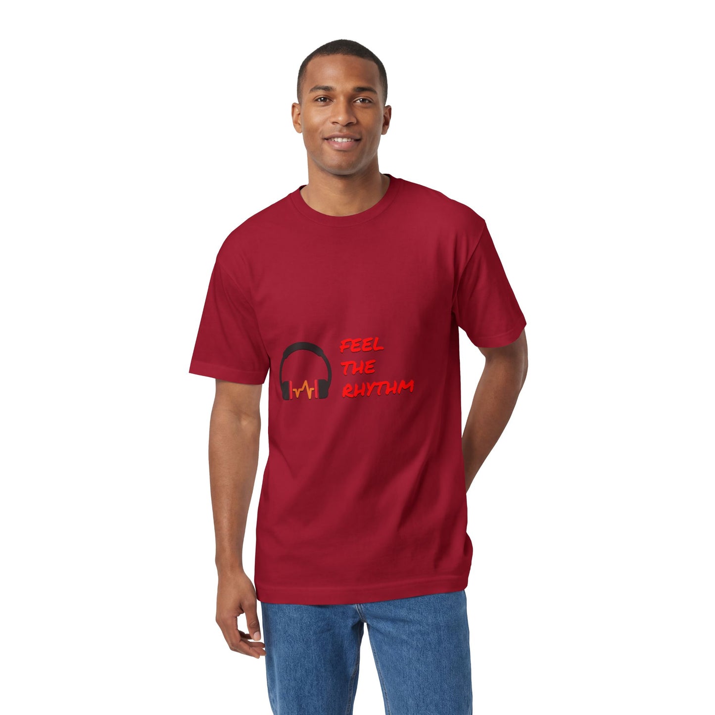 Feel the Rhythm T-Shirt | Headphones & Wavebeat Music Tee