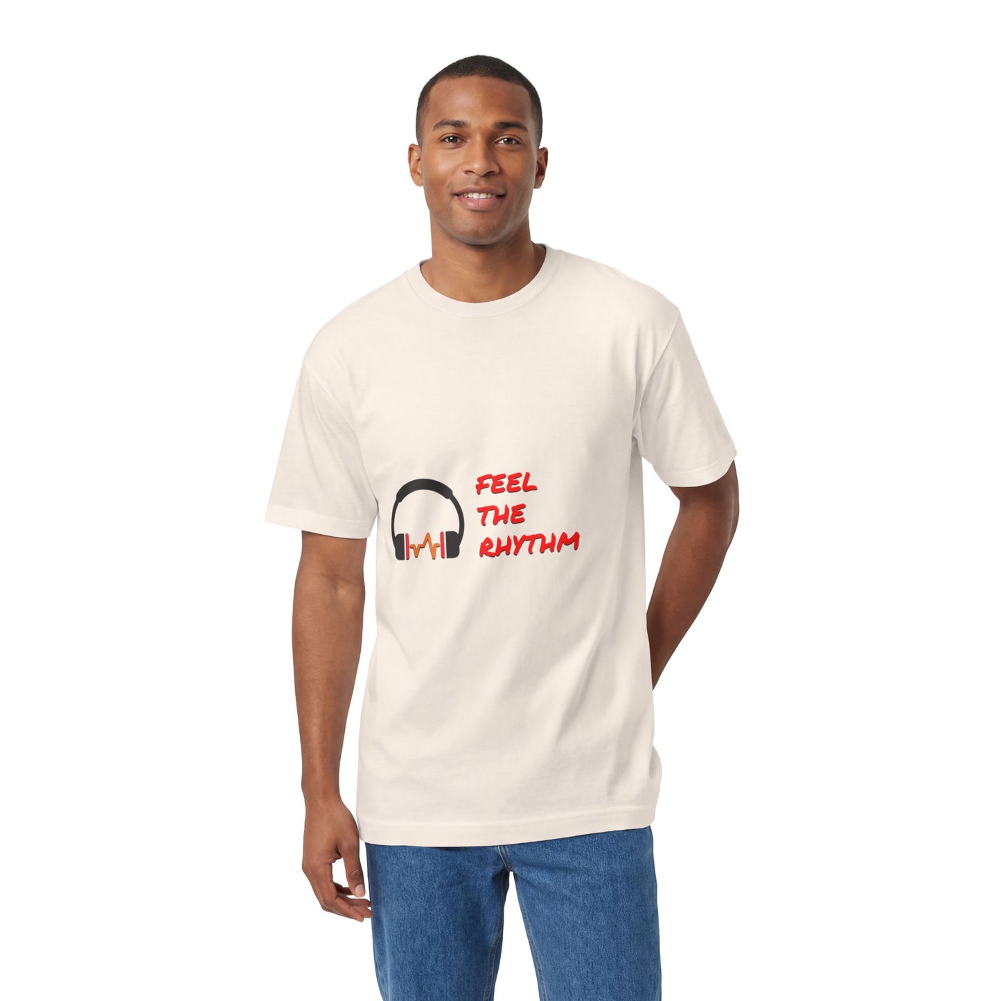 Feel the Rhythm T-Shirt | Headphones & Wavebeat Music Tee