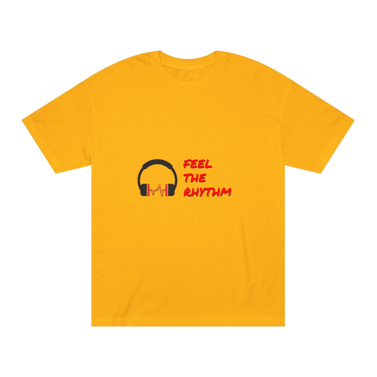 Feel the Rhythm T-Shirt | Headphones & Wavebeat Music Tee