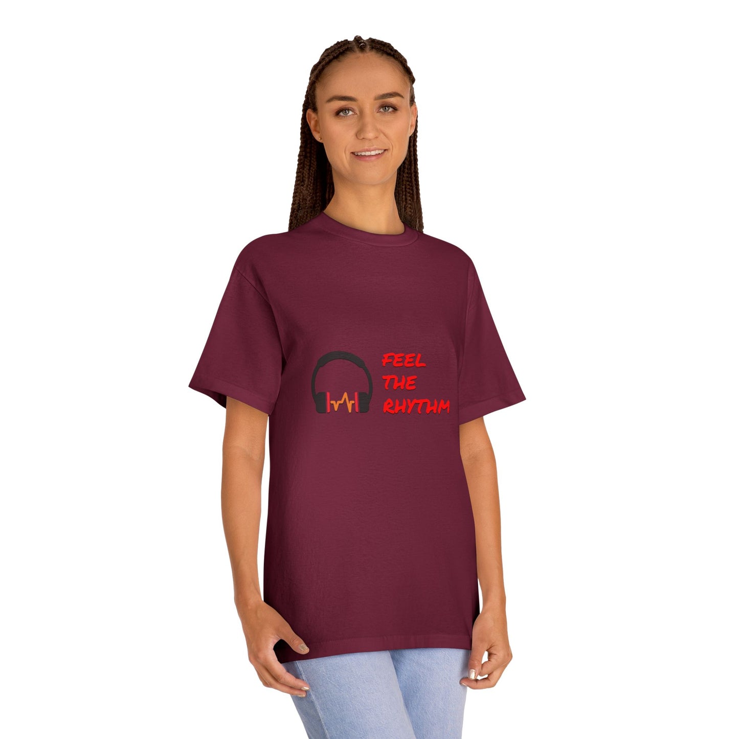 Feel the Rhythm T-Shirt | Headphones & Wavebeat Music Tee